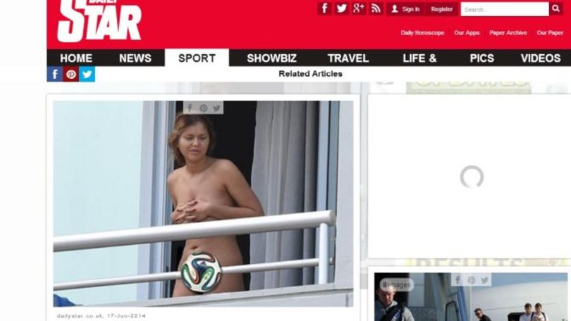 Mondiali 2014, Donna nuda in albergo: polemica in Inghilterra