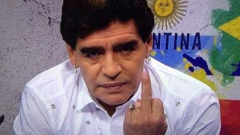 Mondiali 2014, Maradona a Grondona: «È un povero stupido»