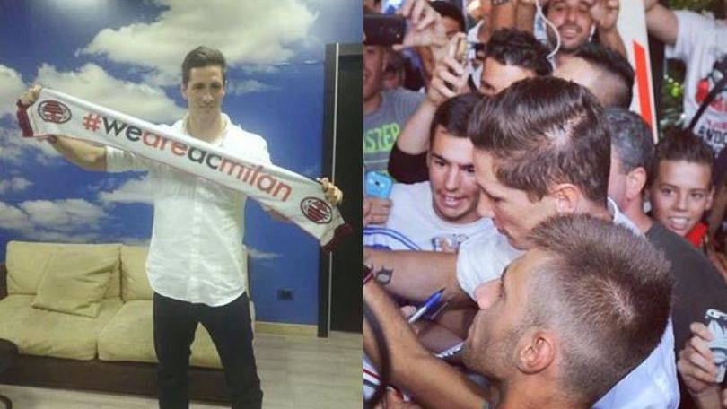 Torres sbarca a Milano accolto da Galliani