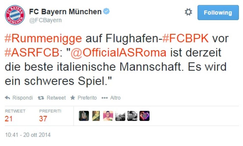 roma bayern monaco champions league