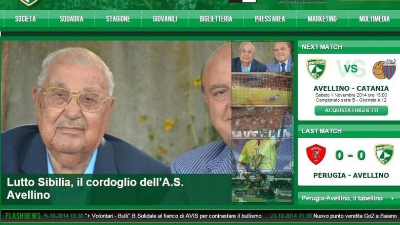 Serie B Avellino, morto Sibilia patron negli anni '80-'90