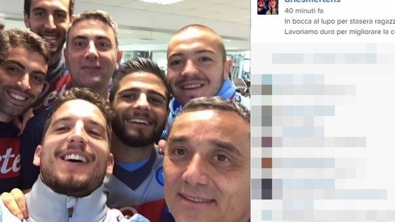 Europa League Napoli, Mertens e Insigne: «Tifiamo per voi»