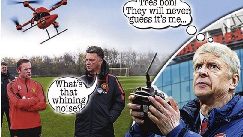 Spy story a Manchester. Van Gaal contro i droni