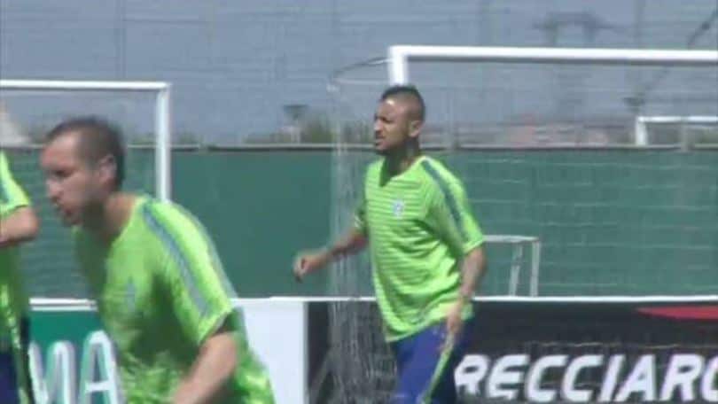 Vidal si allena, col Monaco ci sarà