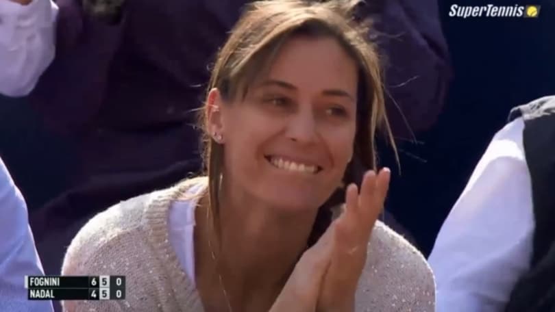 Fognini, super punto! E la Pennetta s'emoziona...