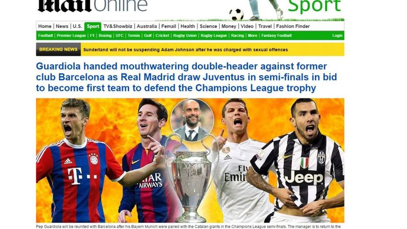 FOTO Champions e Europa League le reazioni dei siti stranieri