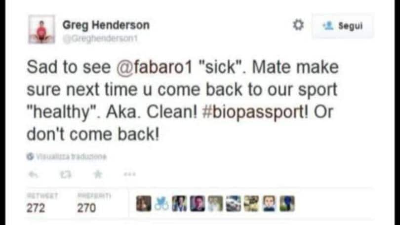 Henderson-Aru, scontro via Twitter