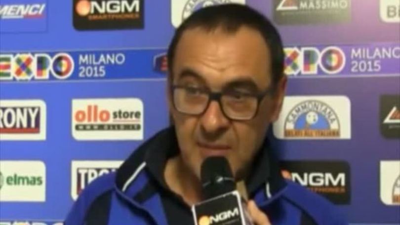 Sarri: "Vittoria contro una grande corona la stagione"
