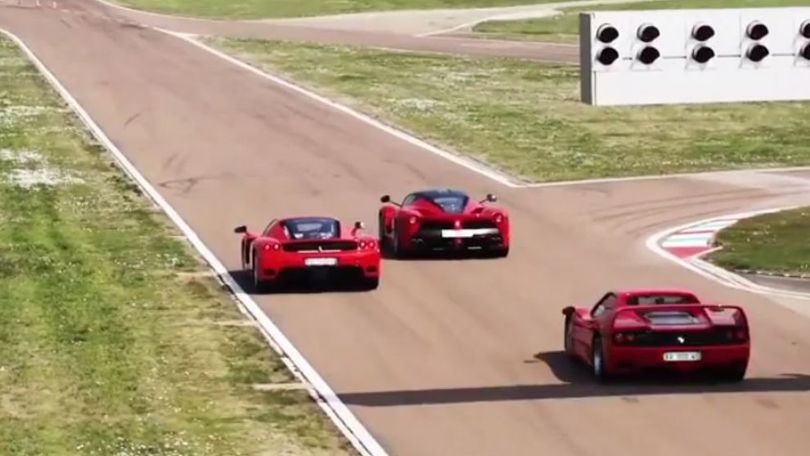 Ferrari, un poker di regine in pista a Fiorano