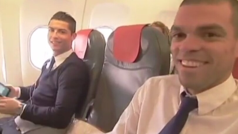 Il Real Madrid in volo verso Torino
