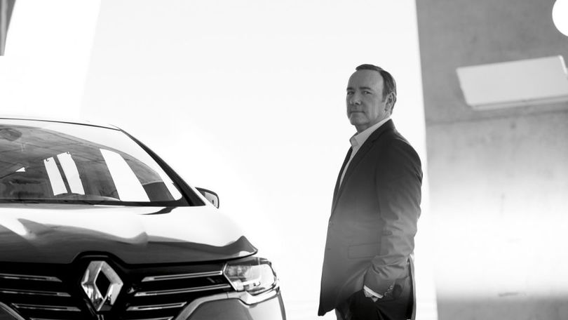Kevin Spacey sul set del minifilm Renault