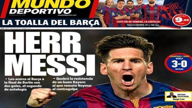 FOTO La stampa estera celebra le magie di Messi