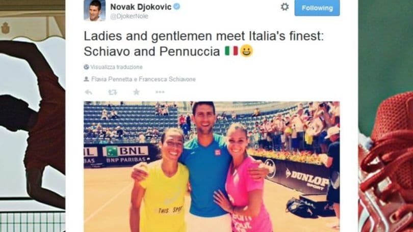 FOTO Tennis, Roma: Djokovic e lo scatto con "Schiavo e Pennuccia"