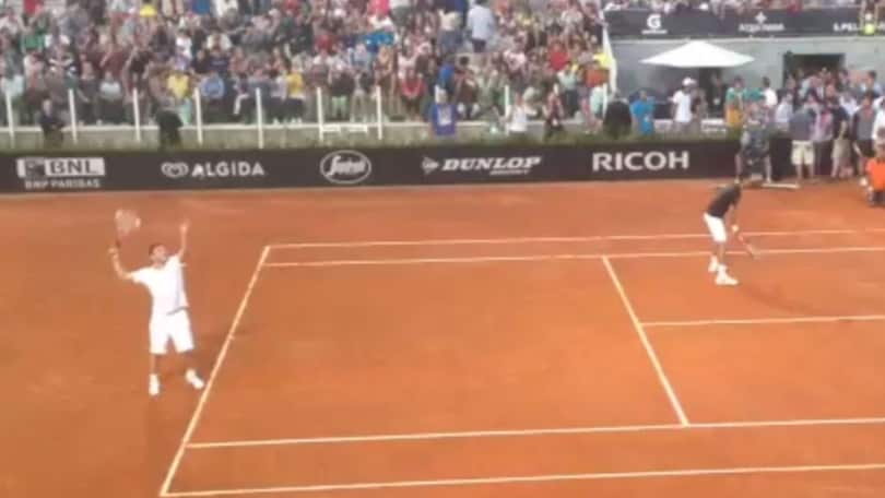 Internazionali, Totti e Djokovic sfidano Florenzi e la Wozniacki