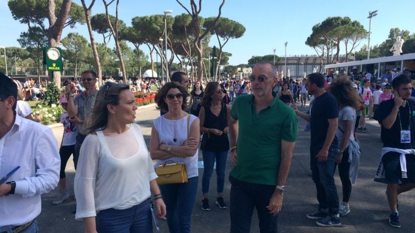 FOTO Lazio, Pioli al Foro Italico per gli Internazionali di tennis