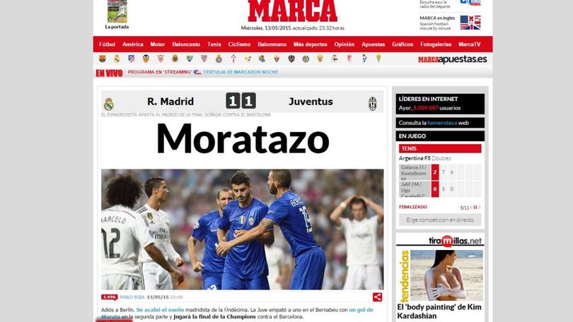 FOTO Juve in finale di Champions, le prime pagine dei siti stranieri