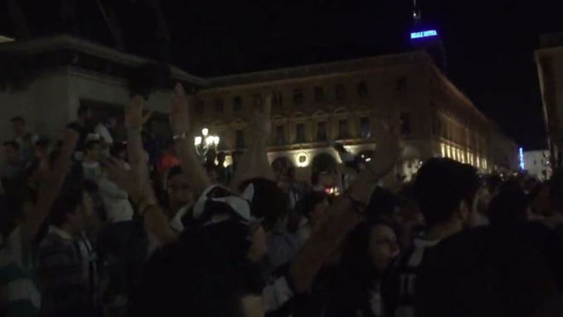 Juve, la festa dei tifosi a Torino