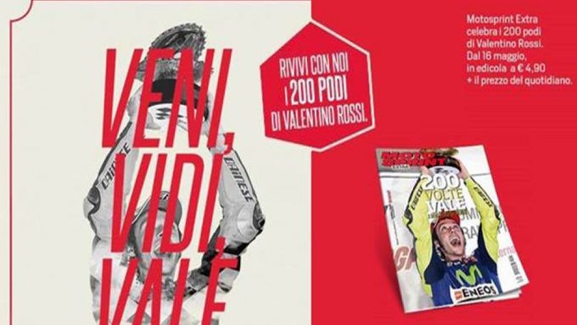 Veni, Vidi, Vale, i 200 podi della leggenda Rossi