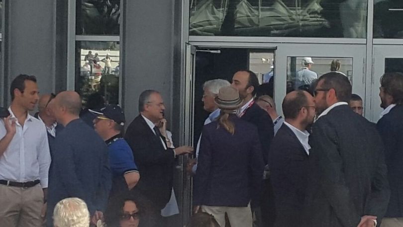 FOTO Lotito, Pioli e Mauri agli Internazionali di Roma