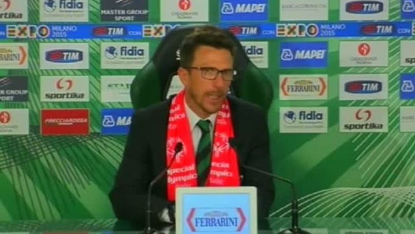 Di Francesco: "Berardi col Milan è come i tori"