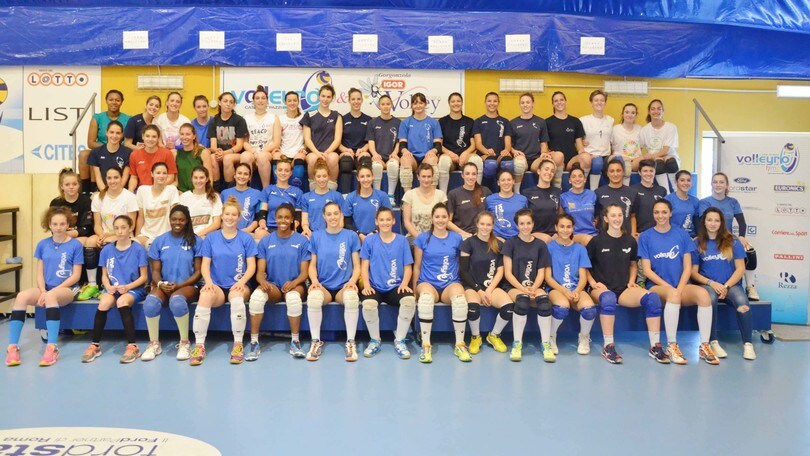 Lucia Bosetti in visita a Volleyrò