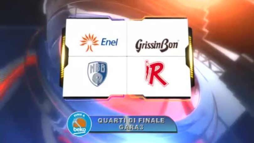 Quarti Gara2: Grissin Bon Reggio Emilia-Enel Brindisi