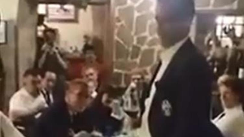 Allegri, cena e discorso per festeggiare la coppa Italia