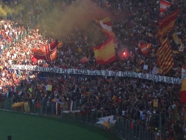 Roma, nessuna scenografia della Curva Sud per protesta verso Pallotta