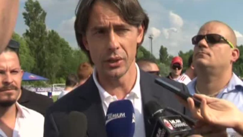 Inzaghi: "Sento l'entusiasmo dei tifosi"