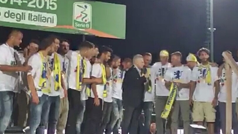 Frosinone, #FesteggiamolA: il gran finale del presidente Stirpe