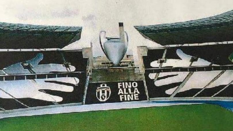 Champions: «Fino alla fine», ecco la coreografia della Juve