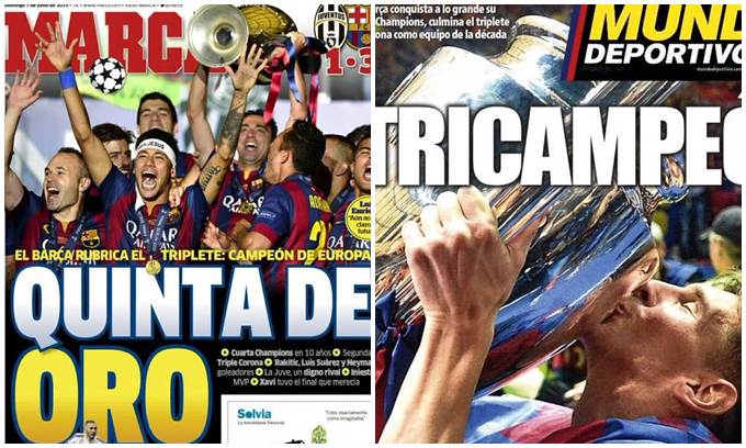 Stampa spagnola: «Barça leggendario!, squadra dei prodigi»