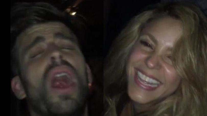 Piquè e Shakira scatenati alla festa per il Barça