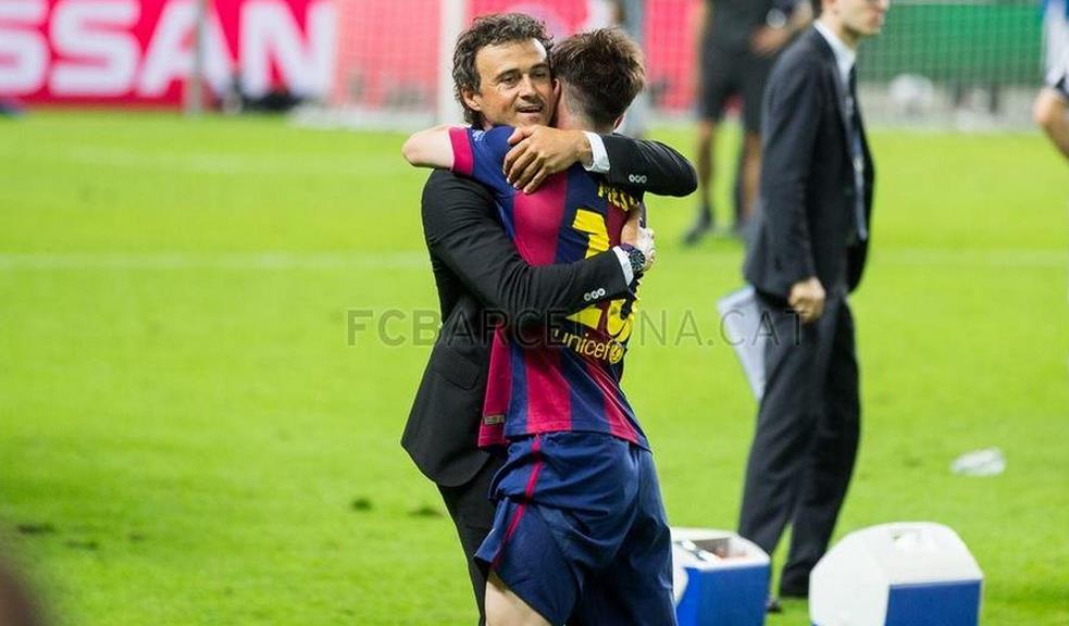 L'abbraccio di Messi, l'altra rivincita di Luis Enrique