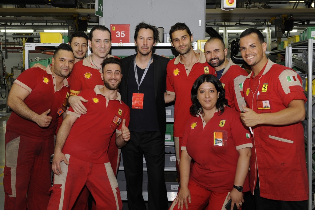 Passione Ferrari per Keanu Reeves