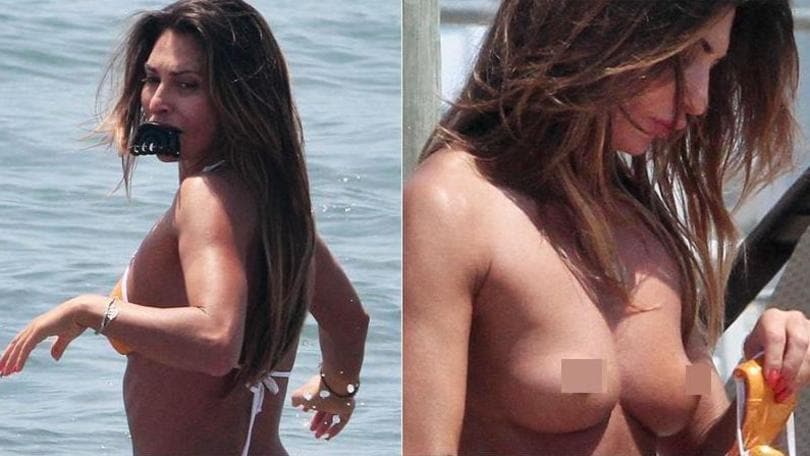 Rosy Dilettuso in topless: sexy relax a Forte dei Marmi