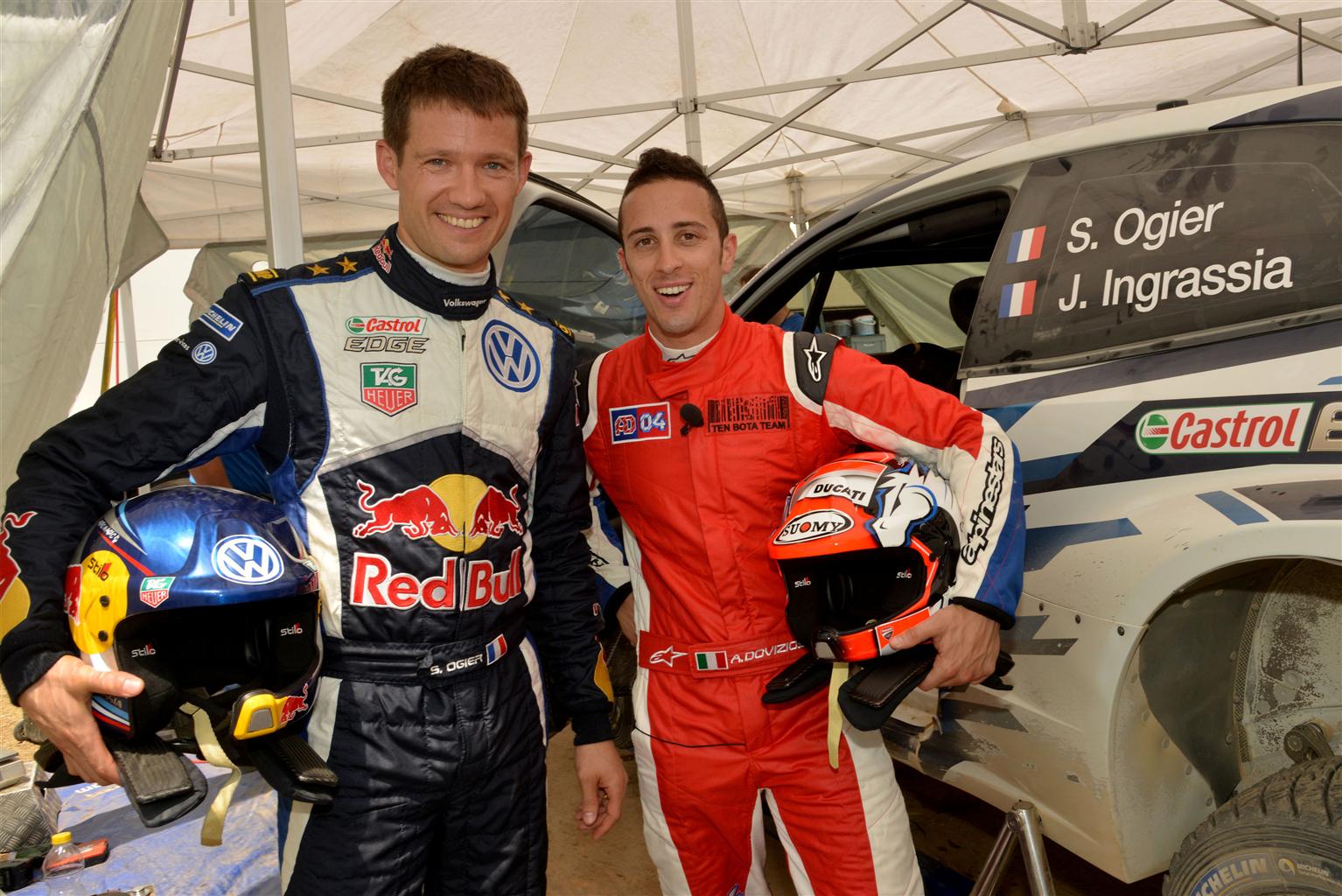 Dovizioso navigatore “speciale” di Ogier: foto