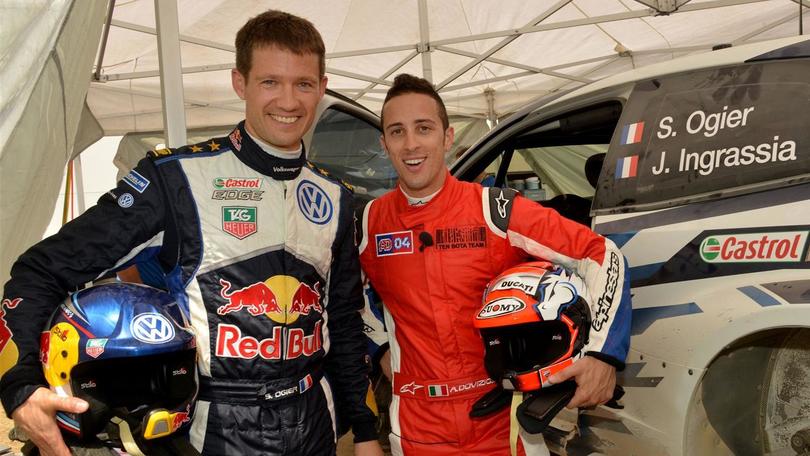 Dovizioso navigatore “speciale” di Ogier: foto