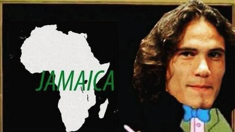 Cavani, gaffe sulla Giamaica: il web si scatena