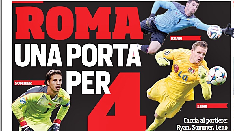 Roma, una porta per quattro: Begovic, Leno, Sommer o Ryan