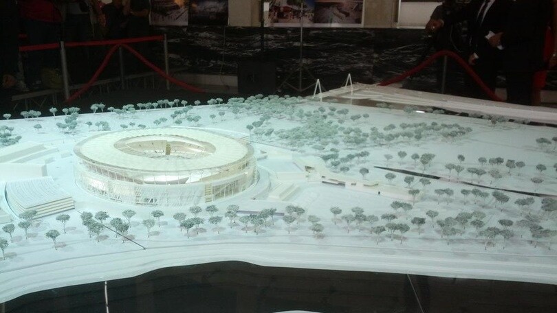 Roma: il plastico dello Stadio