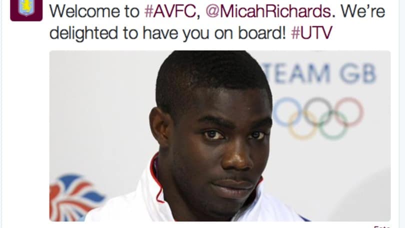 Fiorentina, Richards ufficiale all'Aston Villa