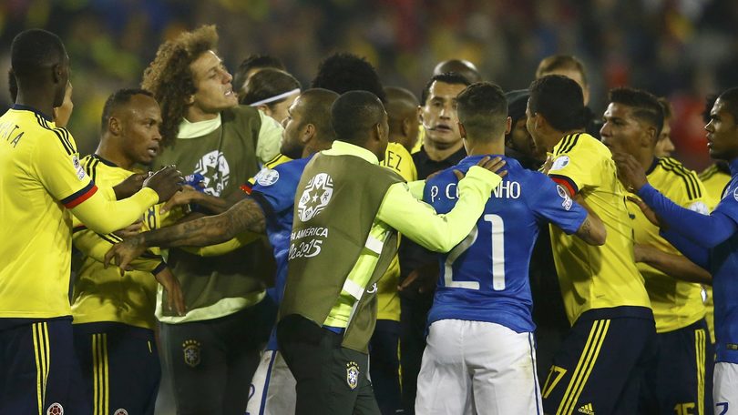 Coppa America, che rissa in Brasile-Colombia!