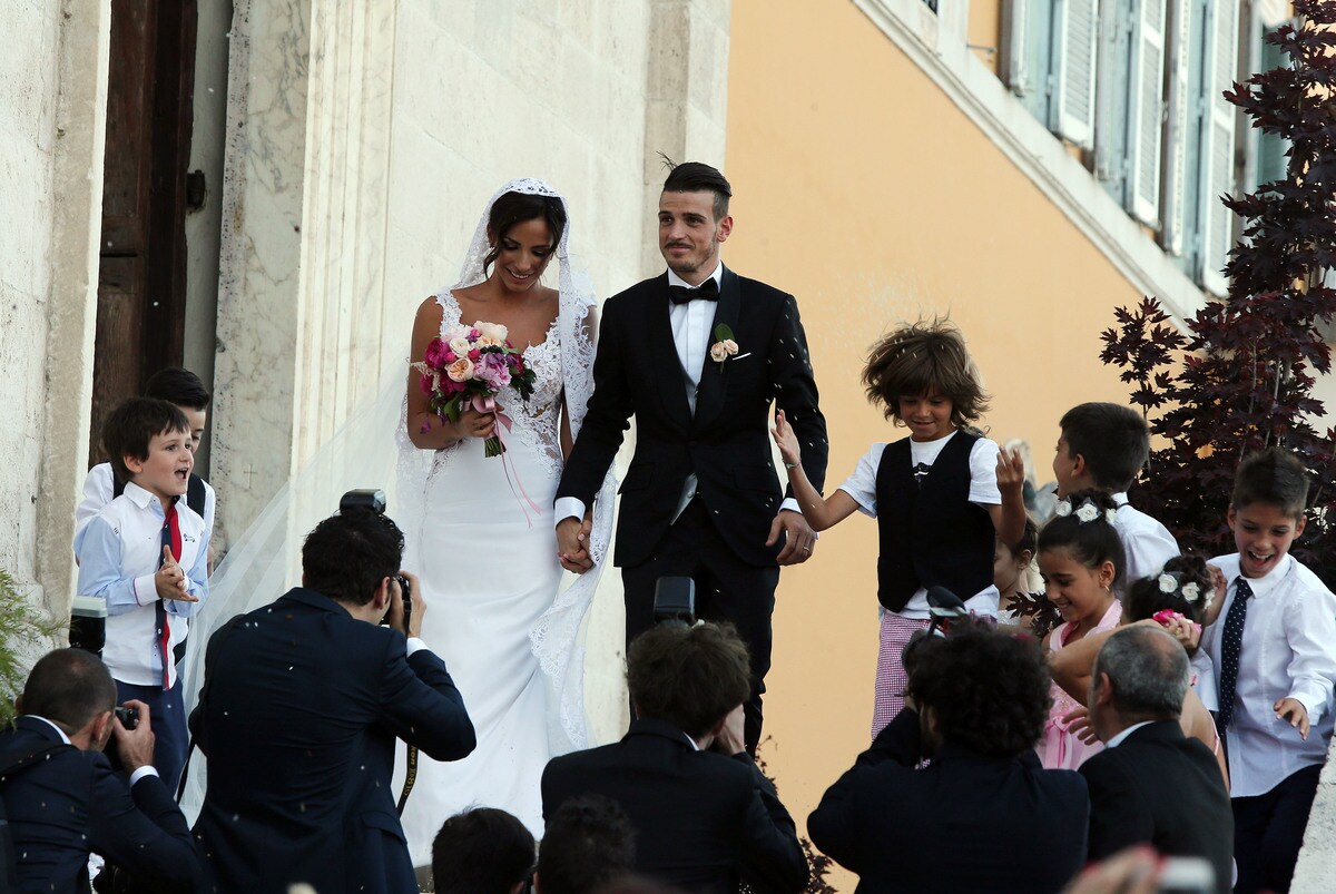 Florenzi e Ilenia sposi, Destro e Bertolacci tra gli ospiti