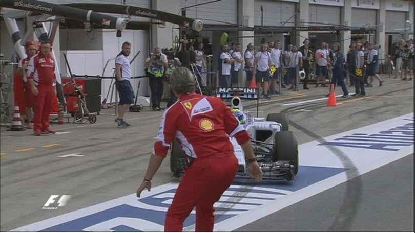 Brividi al Gp d'Austria: Arrivabene quasi investito da Massa