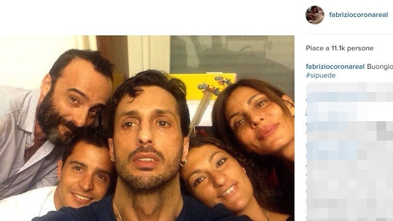 Fabrizio Corona, primo selfie dopo il carcere