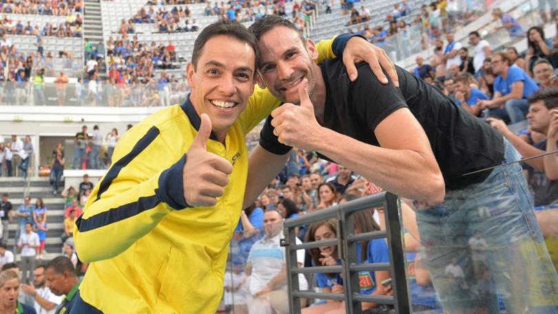 Volley, l'abbraccio al Foro tra Sintini e Raphael