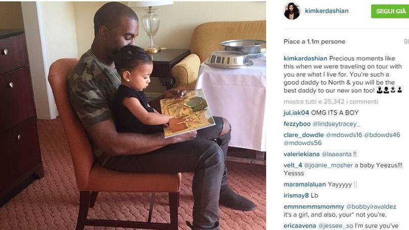 Kim Kardashian annuncia: «Arriverà un maschietto!»