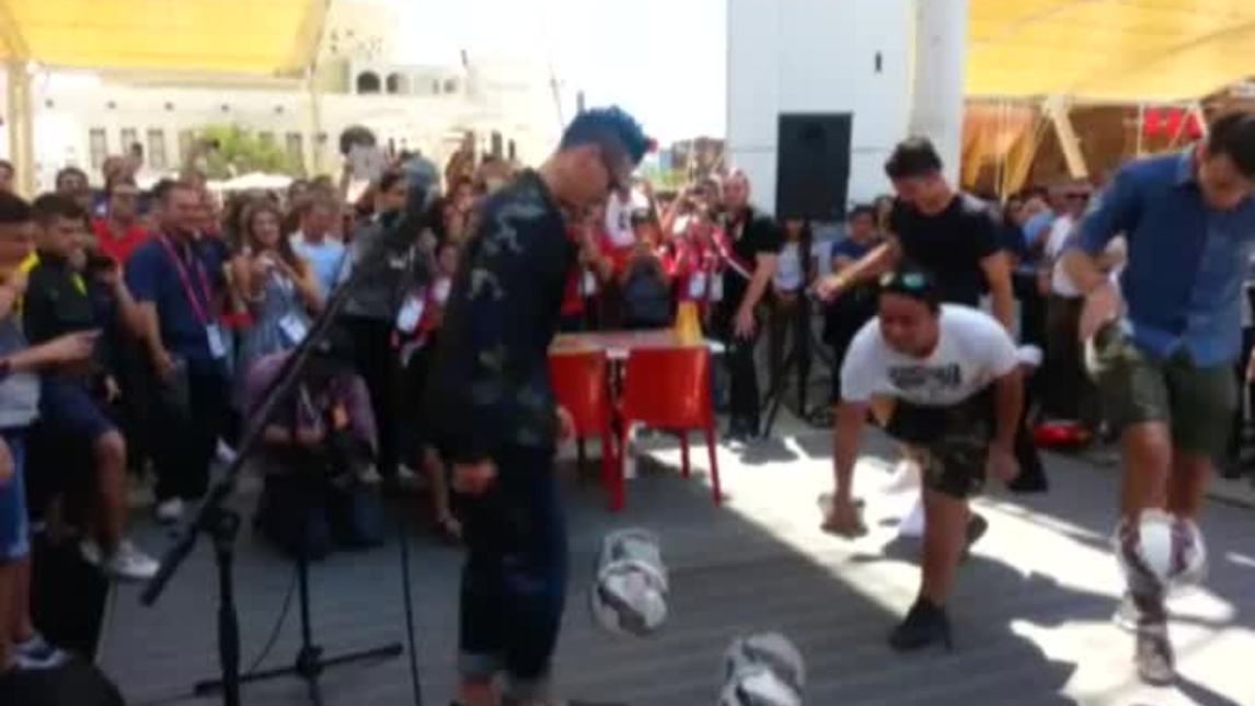 Hamsik mago dei palleggi all'Expo