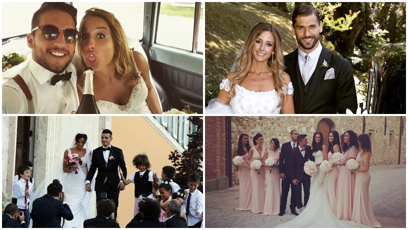 Da Florenzi a Mertens, è l'estate dei matrimoni dei calciatori